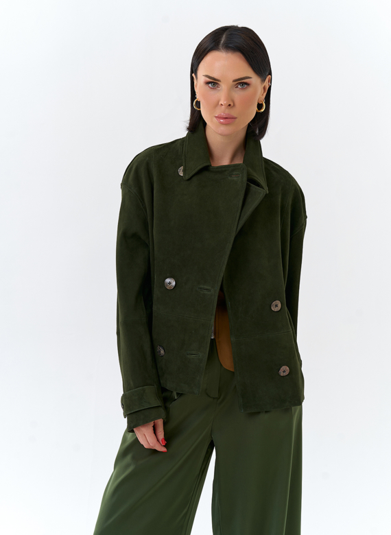 Женская куртка из натуральной замши