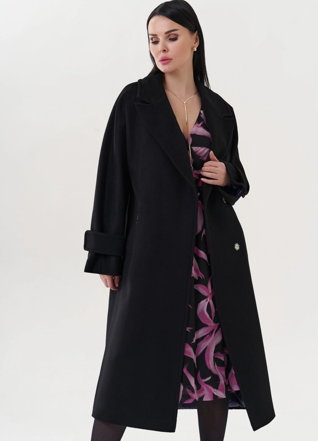 Пальто с английским воротником  модель № 26722 универмаг малина
