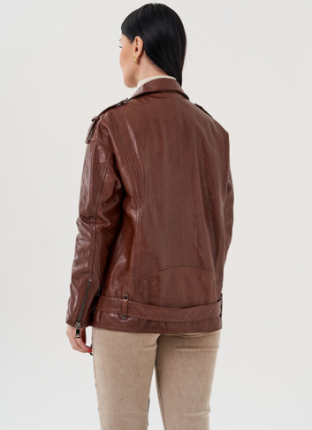 Куртка - косуха коричневого цвета