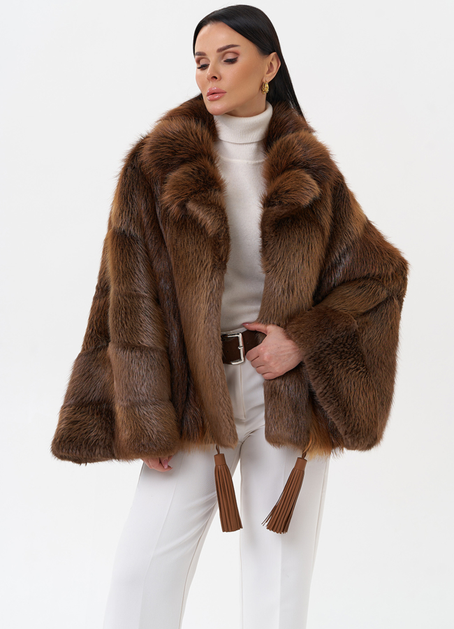 Болеро из меха бобра модель № 29413 универмаг малина