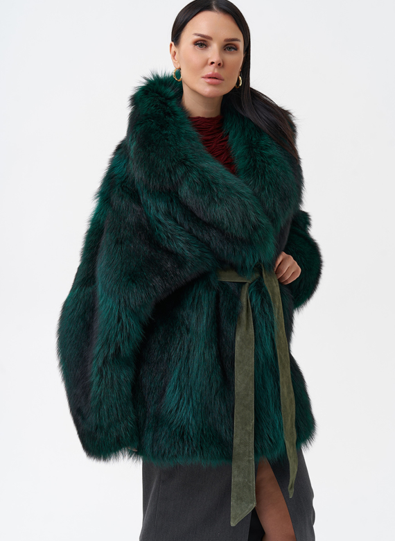 Шуба из енота летучая мышь