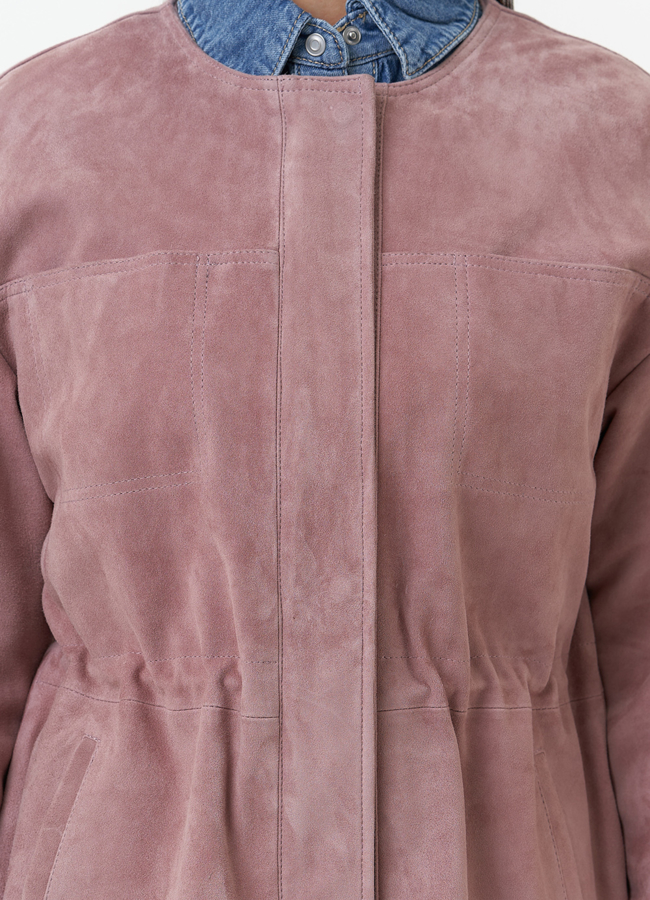 Куртка из натуральной замши  модель № 30094 универмаг малина