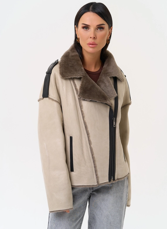 Светлая натуральная дубленка Светлая натуральная дубленка