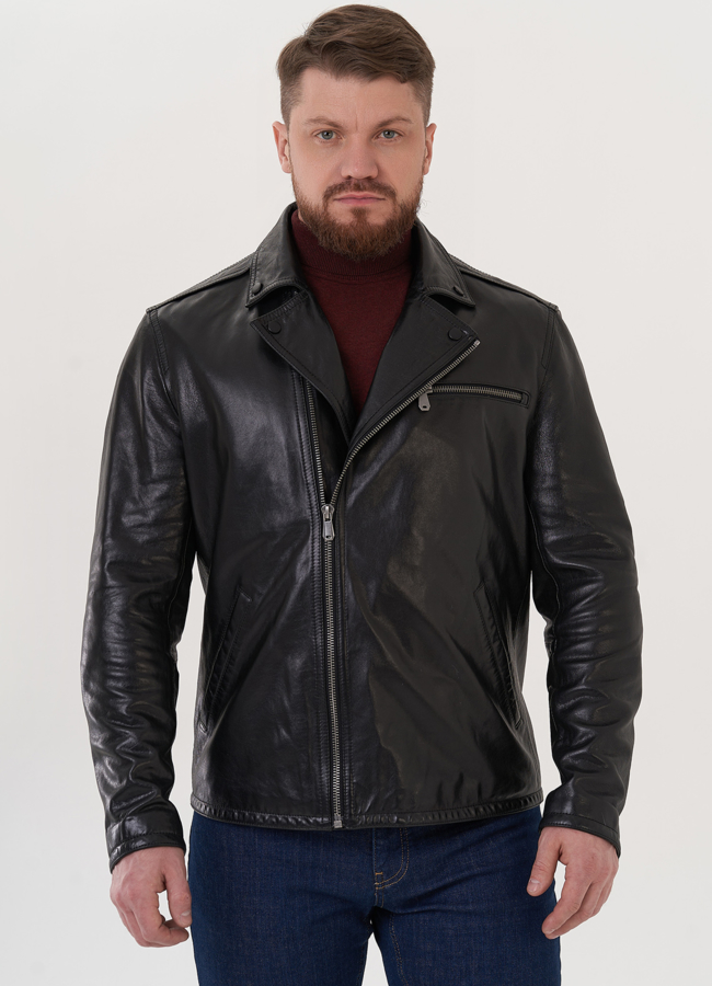 Мужская кожаная куртка 