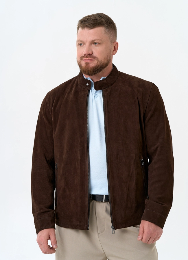 Мужская куртка из натуральной замши модель № 32897 в кредит