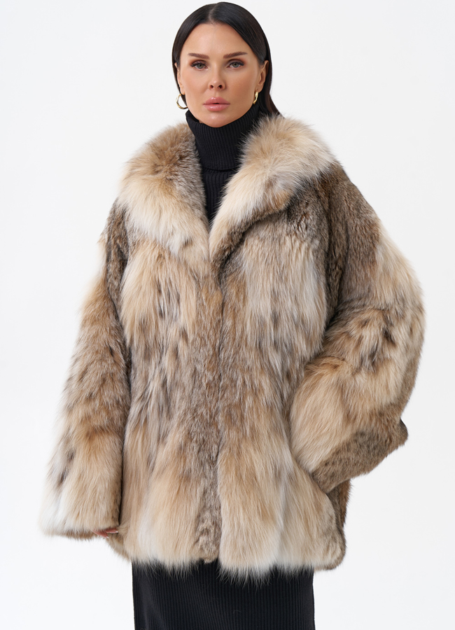 Шуба из рыси модель № 29295 в кредит