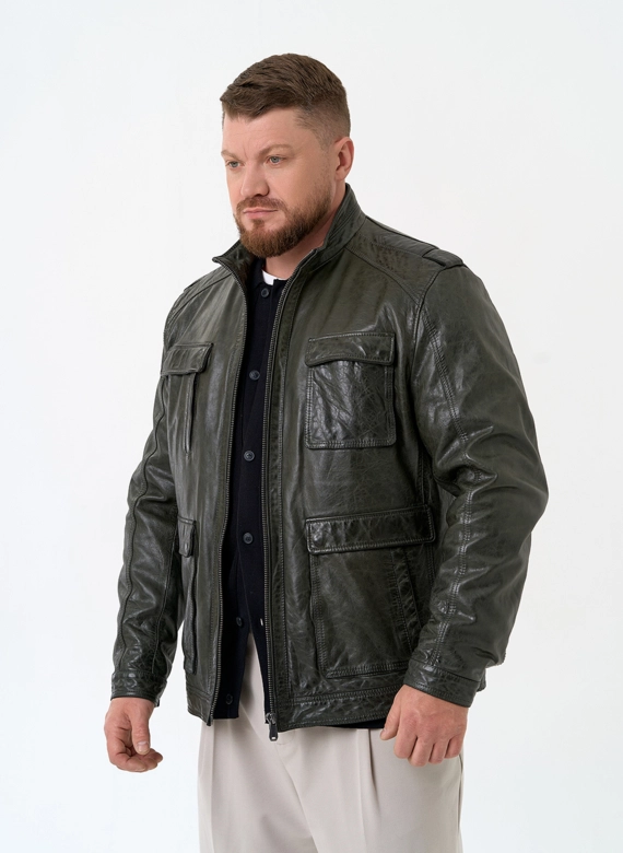 Мужская куртка из натуральной кожи