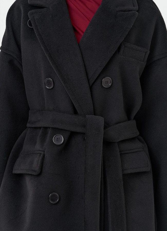 Двубортное женское пальто модель № 31212 в кредит