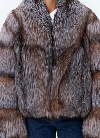 Женская шуба из лисы фото