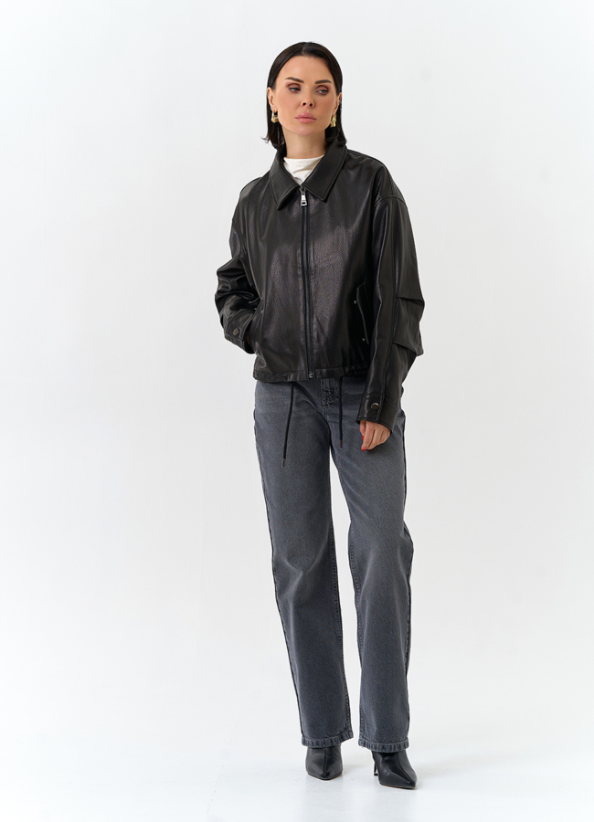 Женская куртка из натуральной кожи модель № 32533 универмаг малина