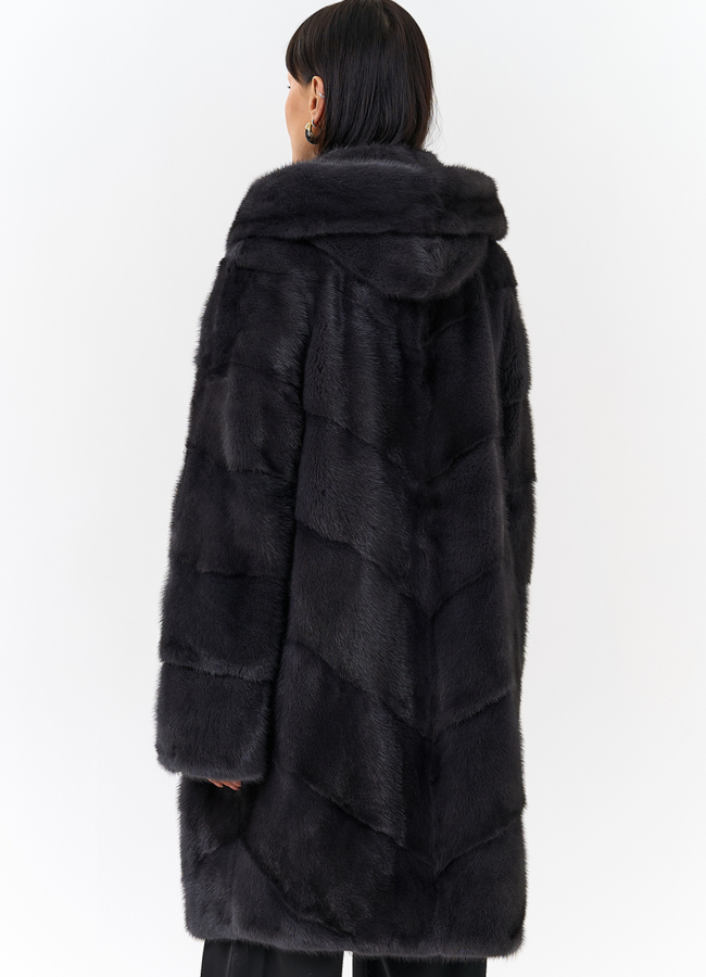 фото Норковая шуба - баллон модель № 24735