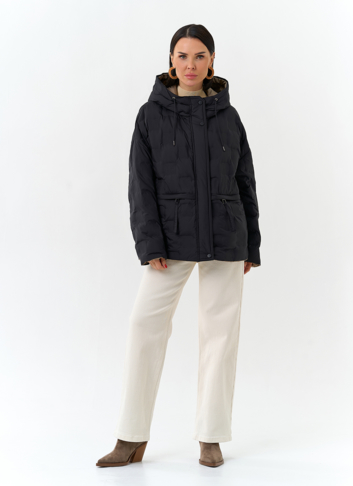 Женская двухсторонняя куртка с капюшоном